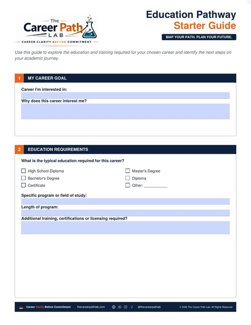 Education Pathway Starter Guide cover